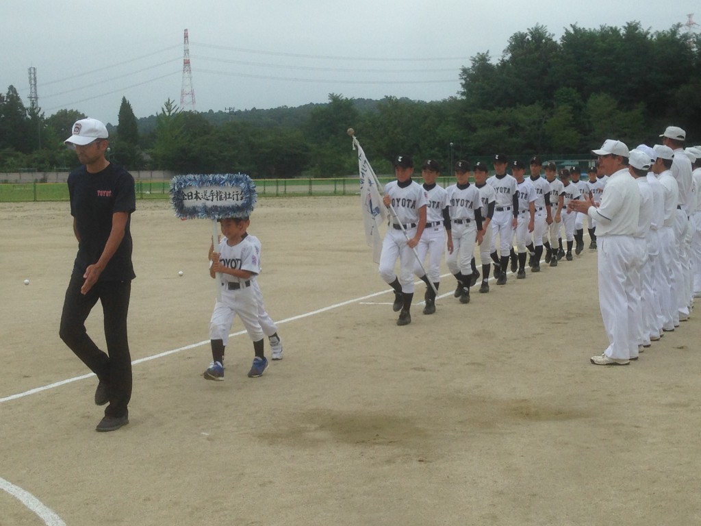 選手の入場です!